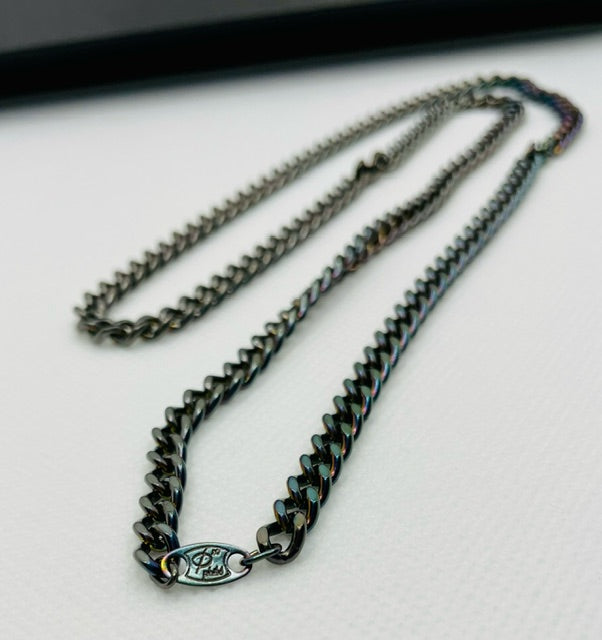 Phiten Titanium Chain Necklace (Titanium carbide coating process)